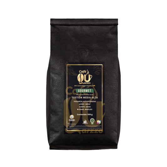 Café Quarzzo Gourmet Grano o Molido Media Alta x500GR