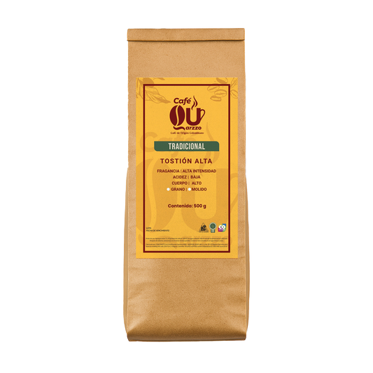 Café Quarzzo Tradicional Molido o Grano X500GR